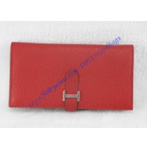 Hermes Bearn Long Wallet HW208 red